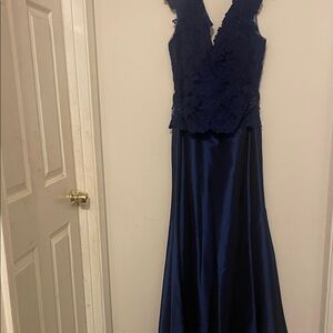 Elegant Navy Blue Gown